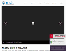 Tablet Screenshot of alguldemirticaret.com